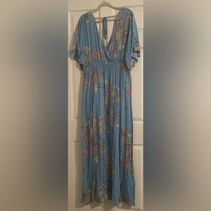 ODDY blue maxi dress, size 2X, new without tags